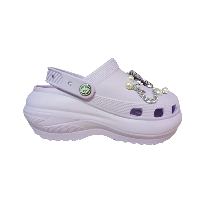 Sandalia Dama Plataforma Moderna Pines Tallas 23 Al 26 B-696