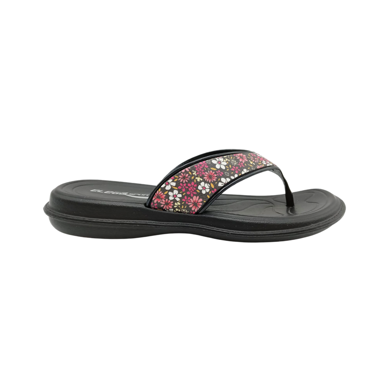 Sandalia Dama Thong Flores Moda Elegante Playa