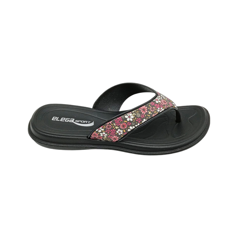 Sandalia Dama Thong Flores Moda Elegante Playa
