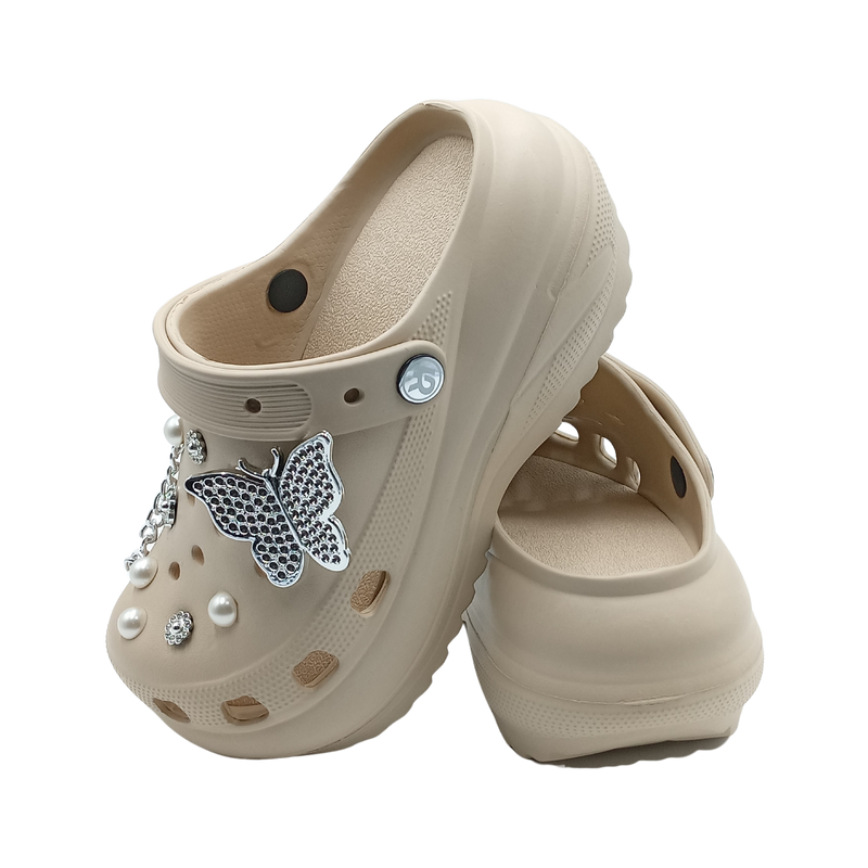 Sandalia Dama Plataforma Moderna Pines Tallas 23 Al 26 B-696