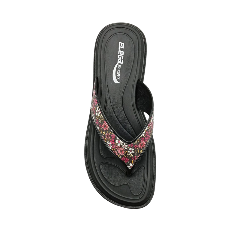 Sandalia Dama Thong Flores Moda Elegante Playa