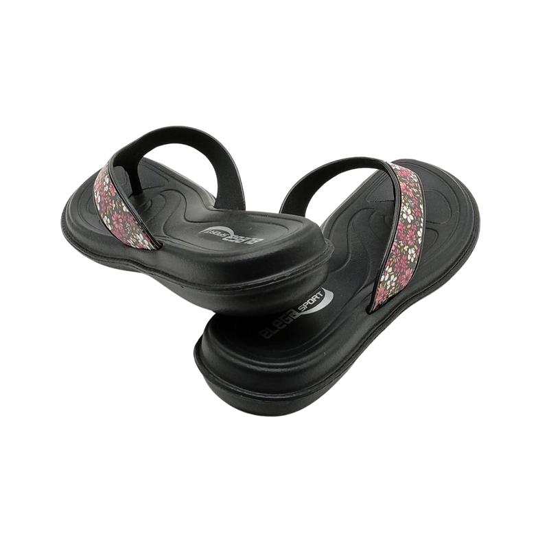 Sandalia Dama Thong Flores Moda Elegante Playa