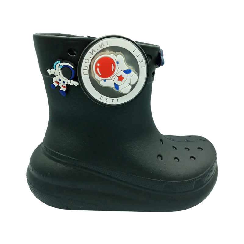 Bota Lluvia Niño Niña Luces Pines Decorativos