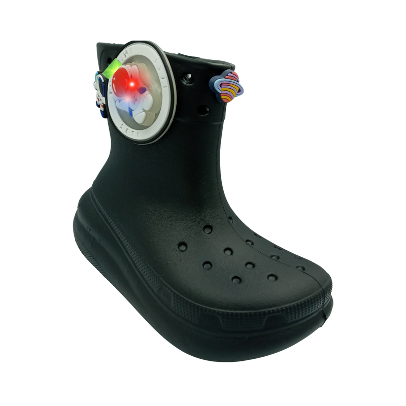 Bota Lluvia Niño Niña Luces Pines Decorativos