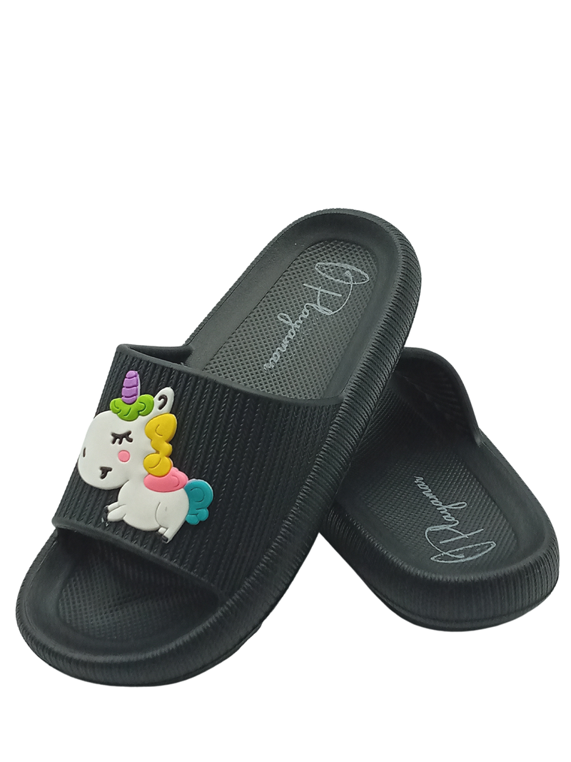 Sandalia Slide Unicornio & Arcoiris