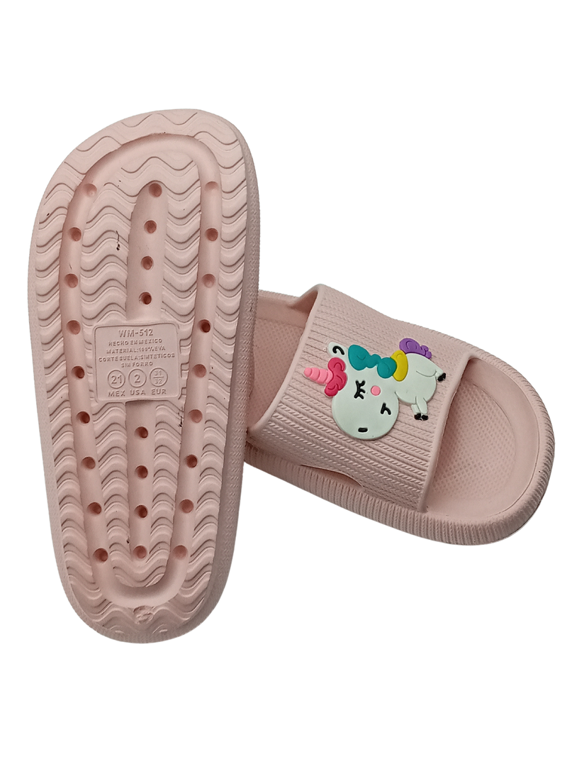 Sandalia Slide Unicornio & Arcoiris