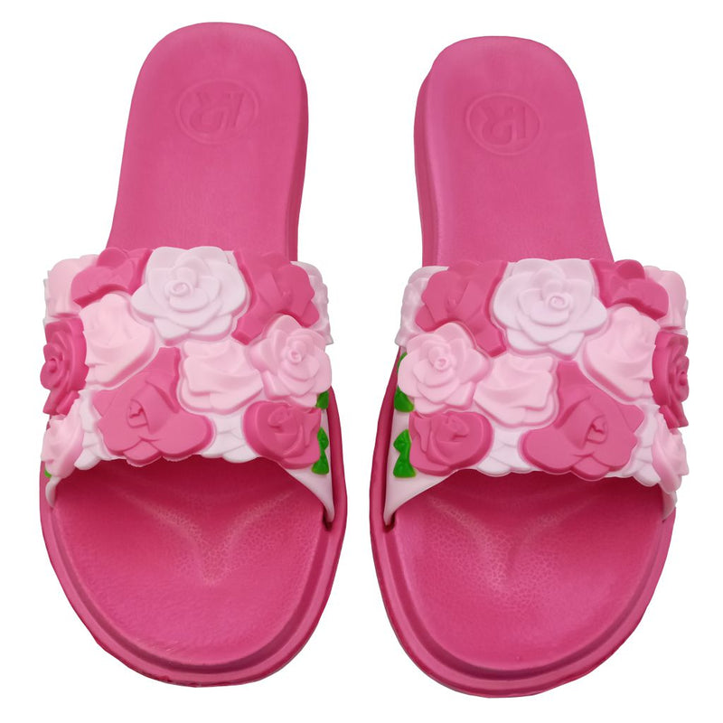 Sandalias Clásicas Con Relieve Floral Para Dama