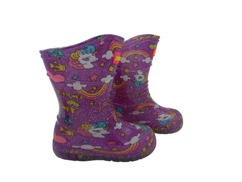 Bota De Lluvia Unicornio Para Niña