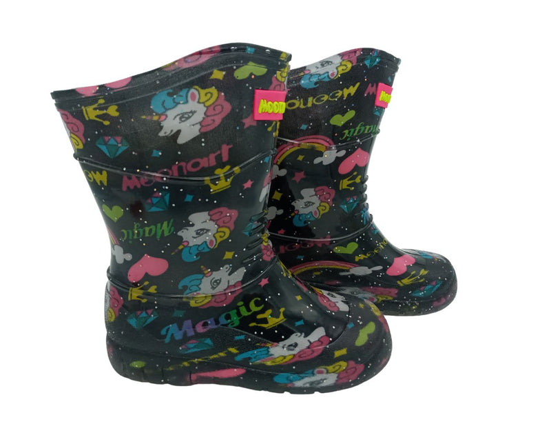 Bota De Lluvia Unicornio Para Niña