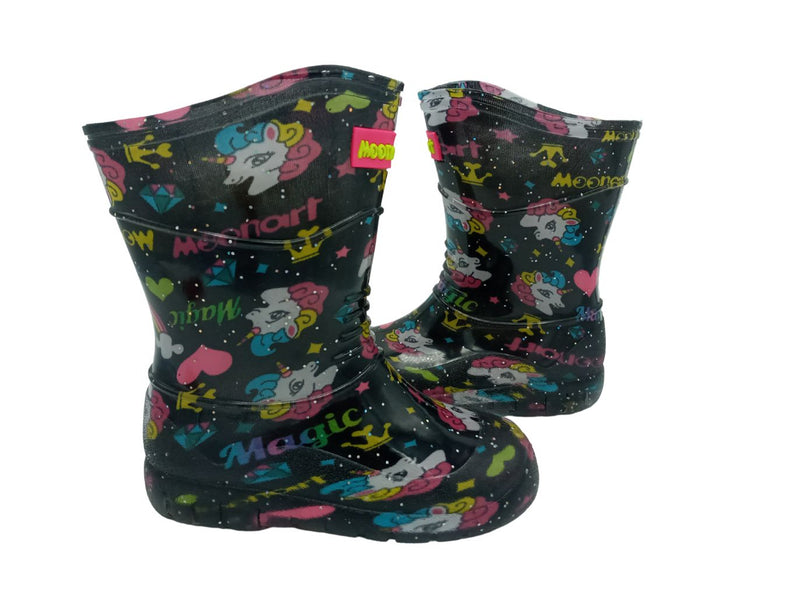 Bota De Lluvia Unicornio Para Niña