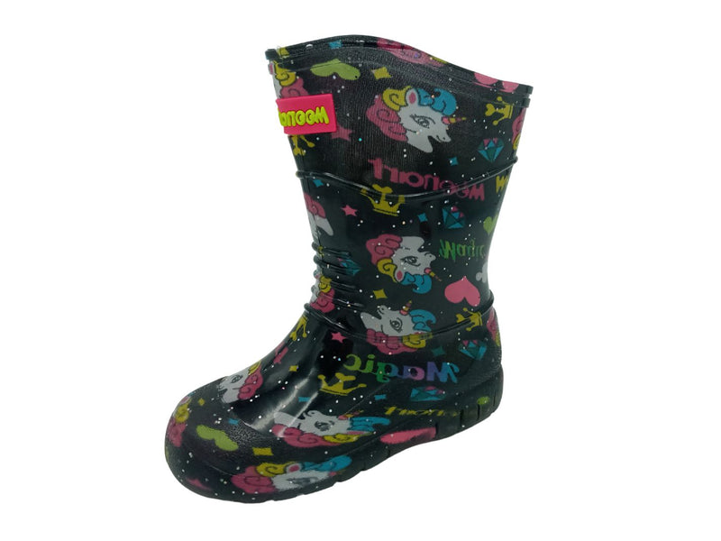 Bota De Lluvia Unicornio Para Niña