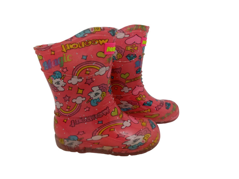 Bota De Lluvia Unicornio Para Niña