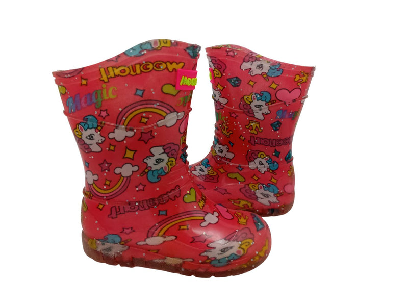 Bota De Lluvia Unicornio Para Niña