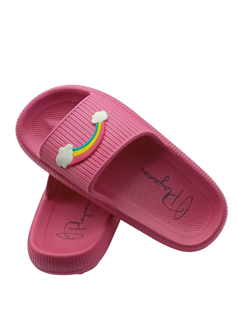 Sandalia Slide Unicornio & Arcoiris