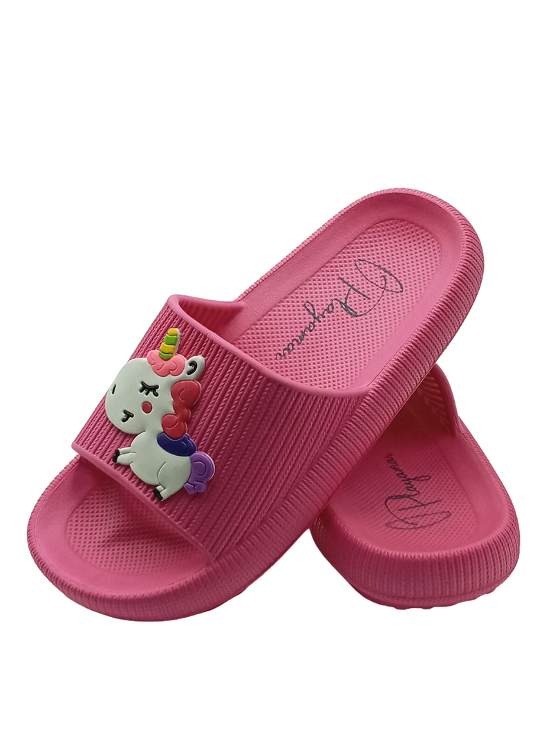 Sandalia Slide Unicornio & Arcoiris